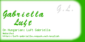 gabriella luft business card